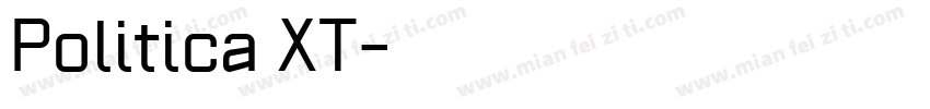 Politica XT字体转换